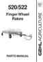 Form No Replaces /522. Finger Wheel Rakes PARTS MANUAL