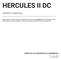 HERCULES II DC OWNER S MANUAL HERCULES II DC RESIDENTIAL & COMMERCIAL