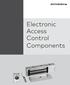 Electronic Access Control Components