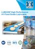 LUBCON High Performance H1 Food Grade Lubricants