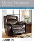 Motion Recliners MOTION PRODUCT GUIDE STYLE SELECTION VALUE VERSION