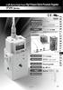 ITVH Series. 3.0 MPa Maximum Supply Pressure High Pressure Electro-Pneumatic Regulator. 3.0 MPa 0.2 to 2.0 MPa. 3 W or less L /min (ANR)*