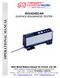 ROUGHSCAN SURFACE ROUGHNESS TESTER OPERATIONAL MANUAL