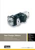 Gear Pumps / Motors. Series PGP / PGM Fixed Displacement Pumps, Cast-Iron and Aluminium Designs