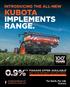 INTRODUCING THE ALL-NEW KUBOTA IMPLEMENTS RANGE.