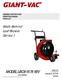 MODEL LBC915751BV. Walk-Behind Leaf Blower Series 1 ASSEMBLY INSTRUCTIONS OPERATOR S MANUAL PARTS LIST. Manual No /22/04 (P/N )