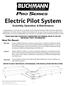 Electric Pilot System Assembly, Operation, & Maintenance