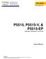 P5515, P5515-V, & P5515-EP Hydraulic Comparison Test Pump