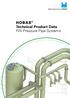h Technical Product Data FW Pressure Pipe Systems