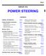 POWER STEERING GROUP 37A 37A-1 CONTENTS GENERAL INFORMATION... 37A-2 POWER STEERING DIAGNOSIS... 37A-2 POWER STEERING GEAR BOX ASSEMBLY...