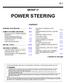 GROUP 37 POWER STEERING CONTENTS WARNINGS REGARDING SERVICING OF SUPPLEMENTAL RESTRAINT SYSTEM (SRS) EQUIPPED VEHICLES