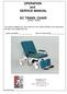 OPERATION and SERVICE MANUAL EC TRANS. CHAIR