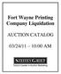 Fort Wayne Printing Company Liquidation