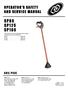 SP80 SP125 SP160 OPERATOR S SAFETY AND SERVICE MANUAL SOIL PICK