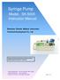 Syringe Pump. Model:SK-500II Instruction Manual. Shenzhen Shenke Medical Instrument Technical Development Co., Ltd.