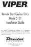 Remote Start Keyless Entry Model 5101 Installation Guide