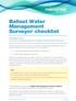 Ballast Water Management Surveyor checklist