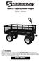 1400-Lb. Capacity Jumbo Wagon Owner s Manual