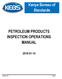 PETROLEUM PRODUCTS INSPECTION OPERATIONS MANUAL
