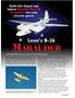 MARAUDER. Leon s B-26. bomber for twin. Build this famed and fabled World War II. electric power BY FRANK PISANO AS TOLD BY LEON SHULMAN
