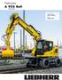 Railroader A 922 Rail. Operating Weight: 19,900 22,800 kg Engine: 110 kw / 150 HP