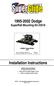 Dodge SuperRail Mounting Kit #3516