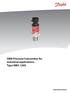 OEM Pressure transmitter for industrial applications Type MBS Technical brochure