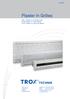 Plaster In Grilles 1/1.5/B/1. AHP Plaster-in Linear Bar Grille ADMP Plaster-in Linear Diffuser ALSP Plaster-in Linear Slot Diffuser