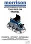 INSTRUCTION MANUAL & PARTS BOOK TS65 RIDE-ON TROWEL POWERFUL - EFFICIENT - DEPENDABLE