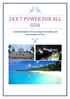 24 X 7 POWER FOR ALL GOA. A Joint Initiative of Government of India and Government of Goa