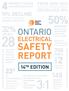 50% SAFETY REPORT ONTARIO 32% 23 % 3:1 OF ELECTRICAL 14 TH EDITION. FROM the rate of non-occupational fatalities has DECREASED 38% OF ALL