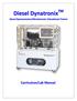 Diesel Dynatronix TM. Diesel Dynamometer/Mechatronics Educational Trainer. Curriculum/Lab Manual