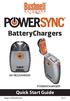 BatteryChargers. Quick Start Guide AA RECHARGER POWERCHARGER