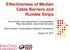 Effectiveness of Median Cable Barriers and Rumble Strips
