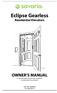 Eclipse Gearless Residential Elevators OWNER S MANUAL