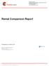 Rental Comparison Report