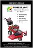 Operator s Manual. Commercial / Residential 33 Mower. Service Information Maintenance Mower Operation Adjustments & Repairs Warranty