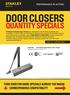 DOOR CLOSERS QUANTITY SPECIALS TURN OVER FOR MORE SPECIALS ACROSS THE RANGE CORRESPONDING COMPATIBILITY
