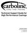 Technical Support Guide for High Performance Coatings Carboline Company