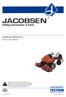 JACOBSEN. Fitting Instructions & Parts JACOBSEN. TRI-KING ANTI-VIBRATION KIT Product Code: LMAC020