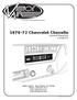 Chevrolet Chevelle Control Panel Kit (473072)