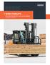 7-SERIES FORKLIFTS. Pneumatic Diesel & LPG 3.5 to 5.5 ton capacity