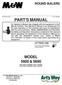 PART'S MANUAL MODEL 5600 & 5690 ROUND BALERS M&W