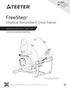FreeStep. Elliptical Recumbent Cross Trainer. Assembly Instructions & User Guide. NEW! Follow along with your smartphone to make assembly even easier!