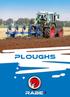 Mounted reversible ploughs