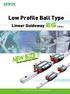 NEW SIZE!! Low Profile Ball Type. EG Series. Linear Guideway. EG 35 Extend New Models