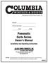 Pneumatic Certo Series Owner s Manual