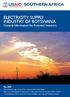 ELECTRICITY SUPPLY INDUSTRY OF BOTSWANA