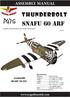 THUNDERBOLT P47G SNAFU 60 ARF ASSEMBLY MANUAL.   ALMOST READY TO FLY