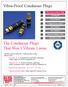 Vibra-Proof Condenser Plugs. The Condenser Plugs That Won t Vibrate Loose.
